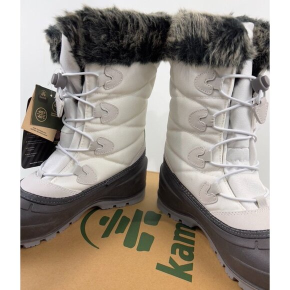 Kamik Women's Momentum 3 Waterproof Winter Boot White Size 9 New~~~ - Picture 7 of 9